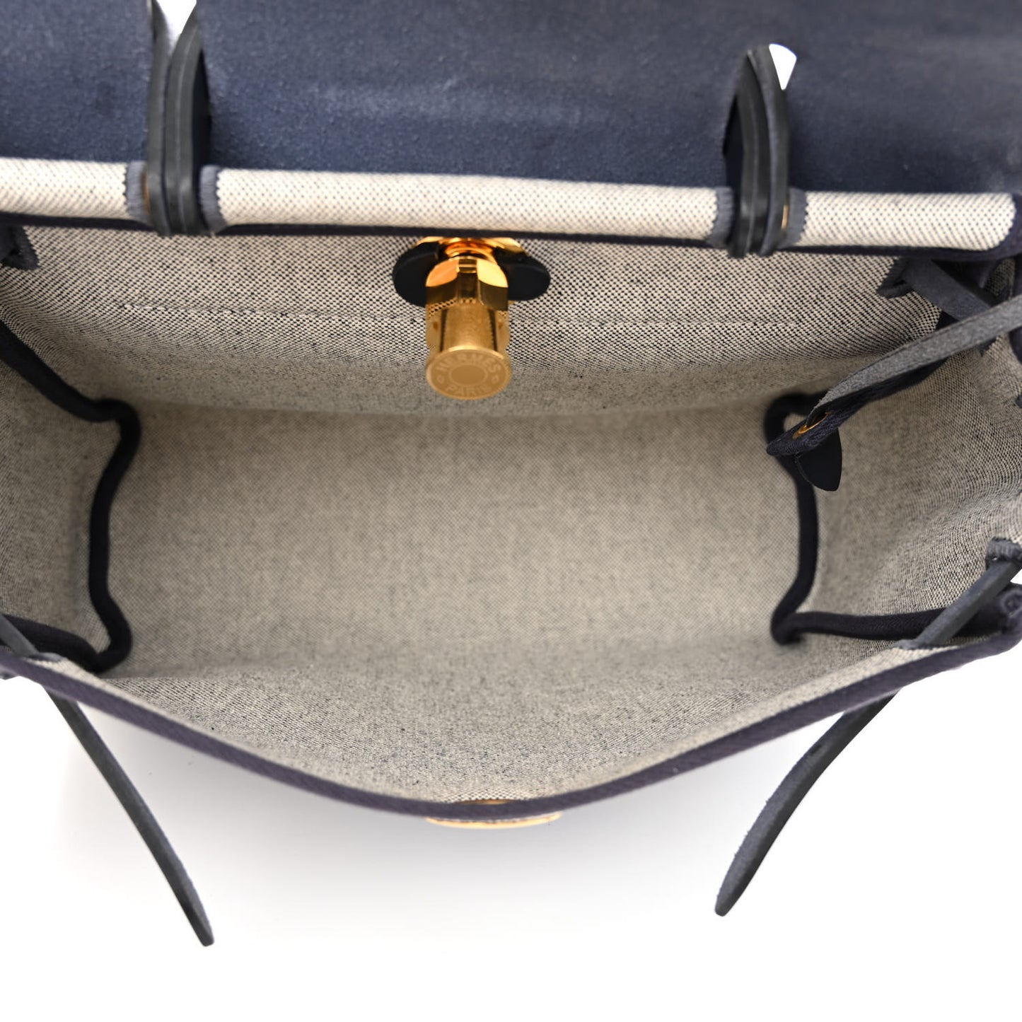 H Plume Canvas Vache Hunter Circuit 24 Herbag Zip Retourne 31 Bleu Royal Bleu Indigo Ecru