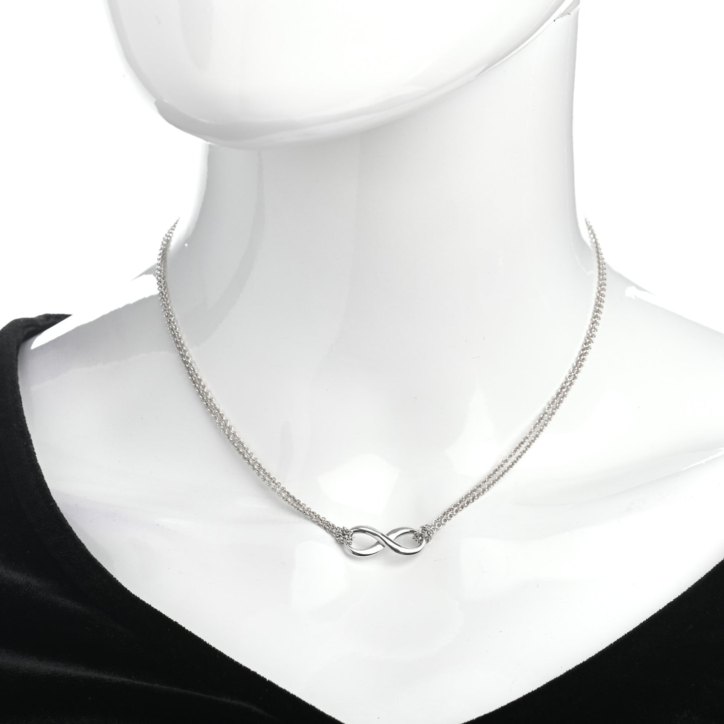 Sterling Silver Infinity Pendant Necklace