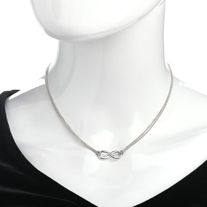 Tiffany Sterling Silver Infinity Pendant Necklace 2 of 4