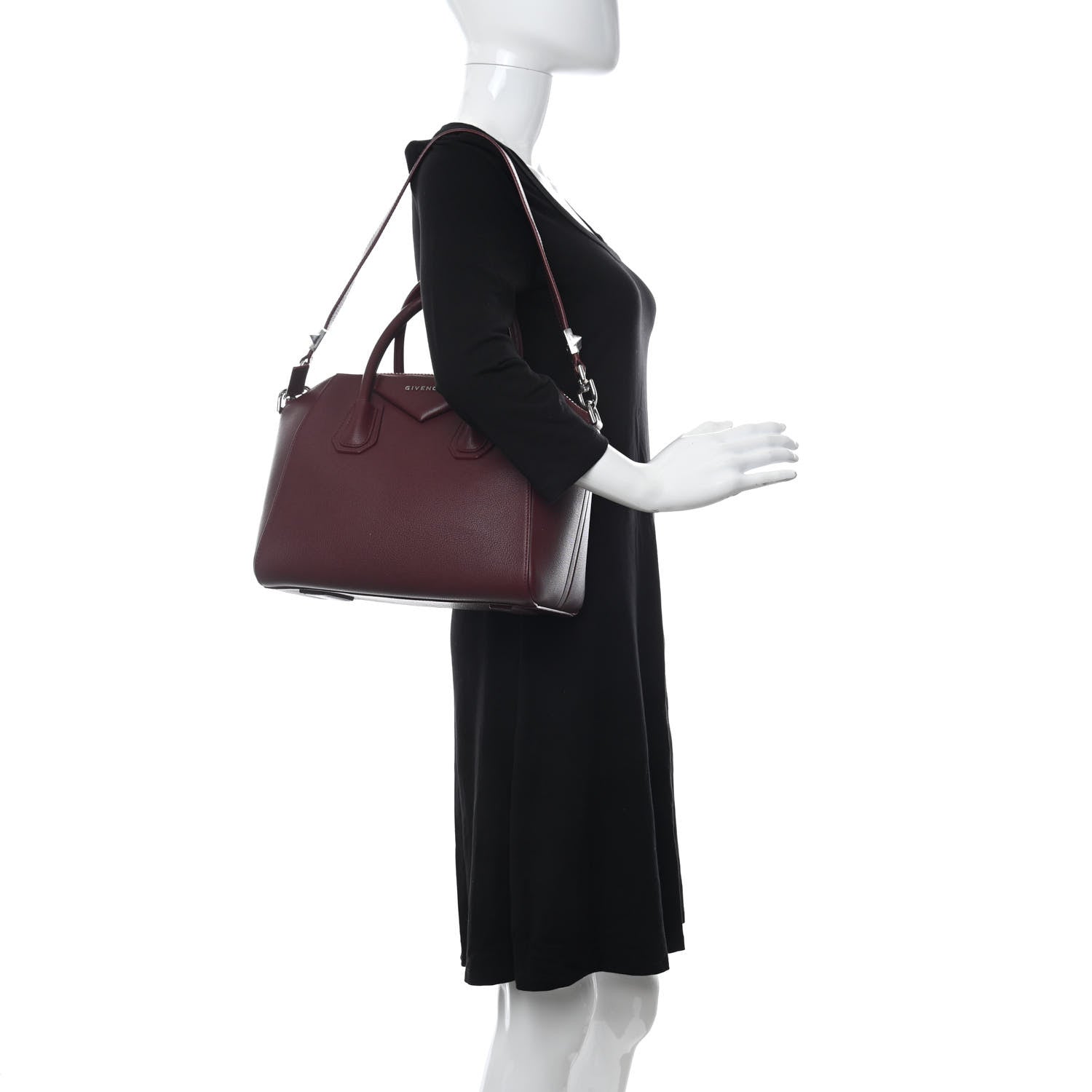 Givenchy Sugar Goatskin Small Antigona Burgundy 2 of 14