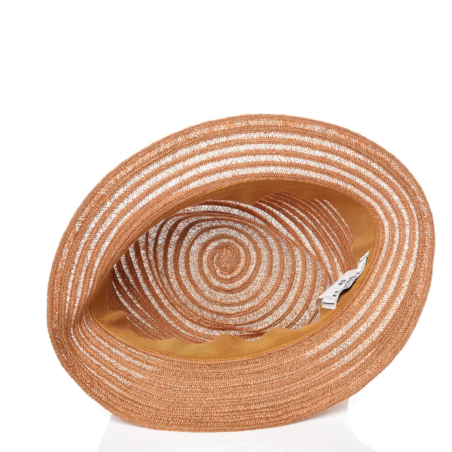 Straw Grosgrain Hat 58