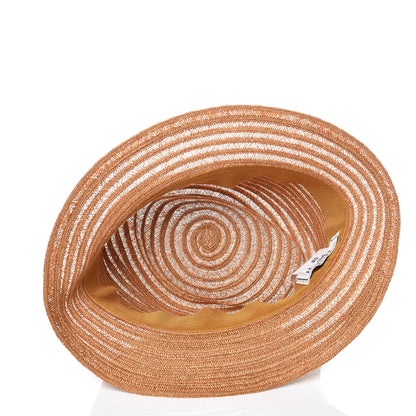 Hermes Straw Grosgrain Hat 58 4 of 6