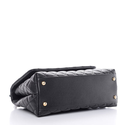 Chanel Caviar Quilted Small Coco Handle Flap Black 5 of 10