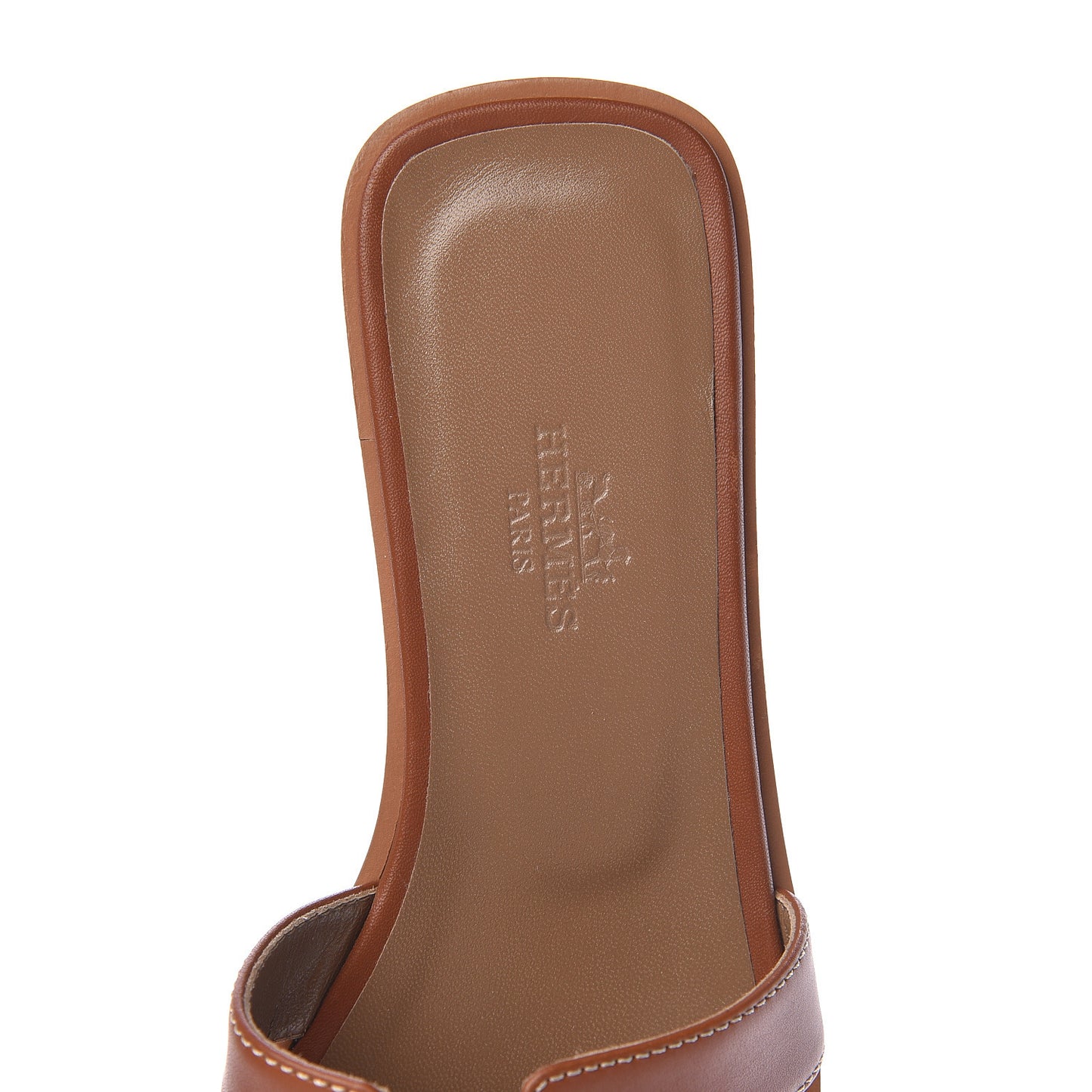 Box Calfskin Oran Sandals 35.5 Gold