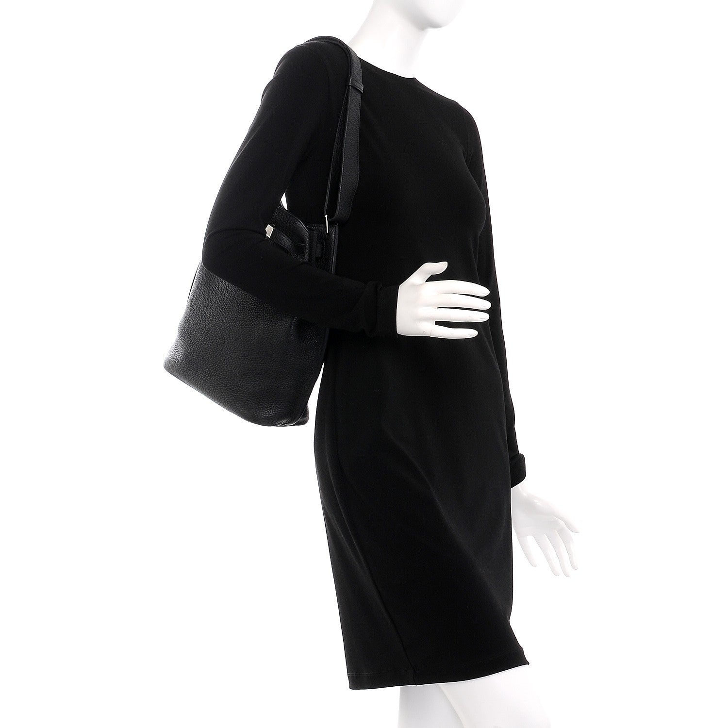 Hermes Taurillon Clemence So Kelly 22 Black 2 of 7