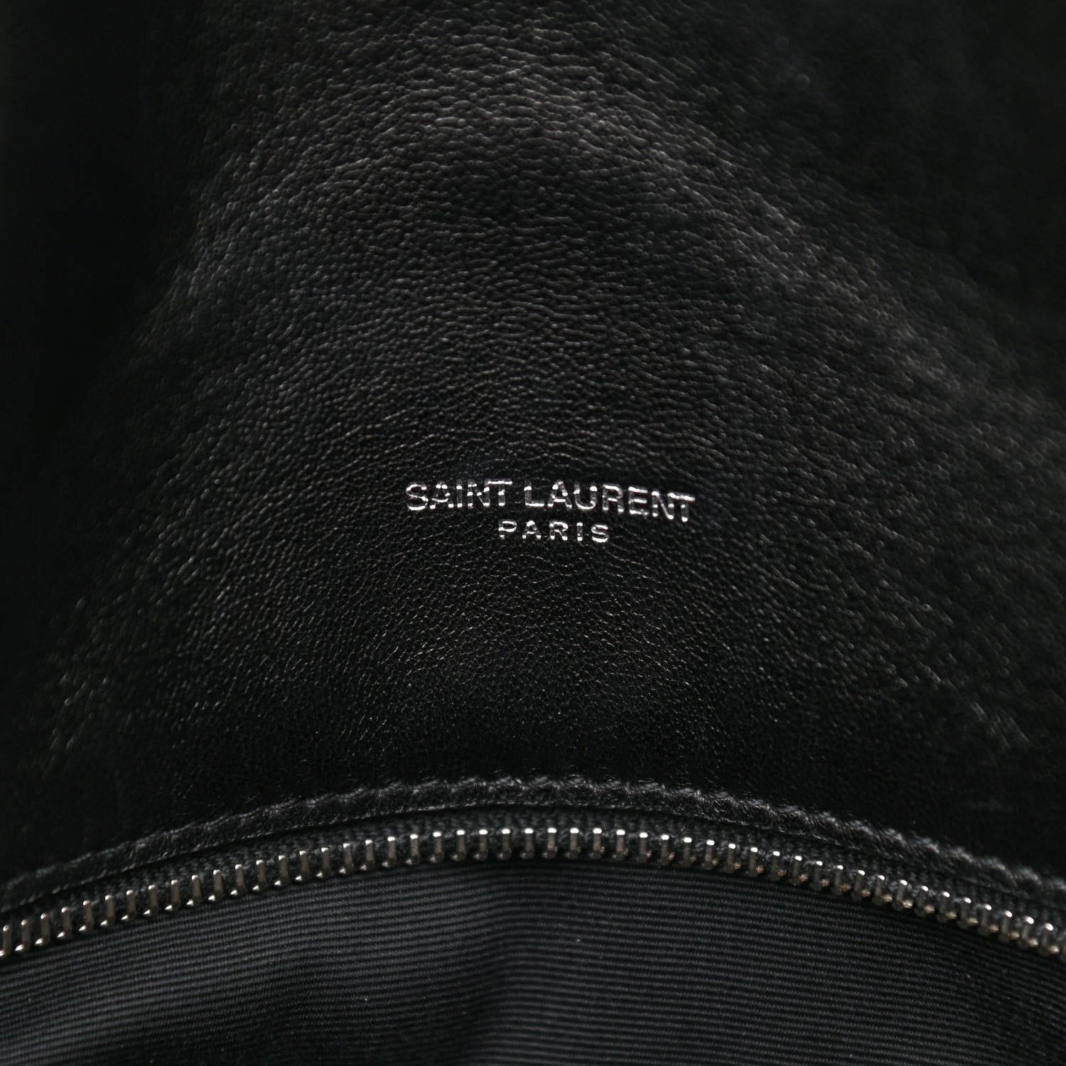 Saint Laurent Lambskin Quilted Medium Loulou Puffer Monogram Chain Satchel Black 6 of 10