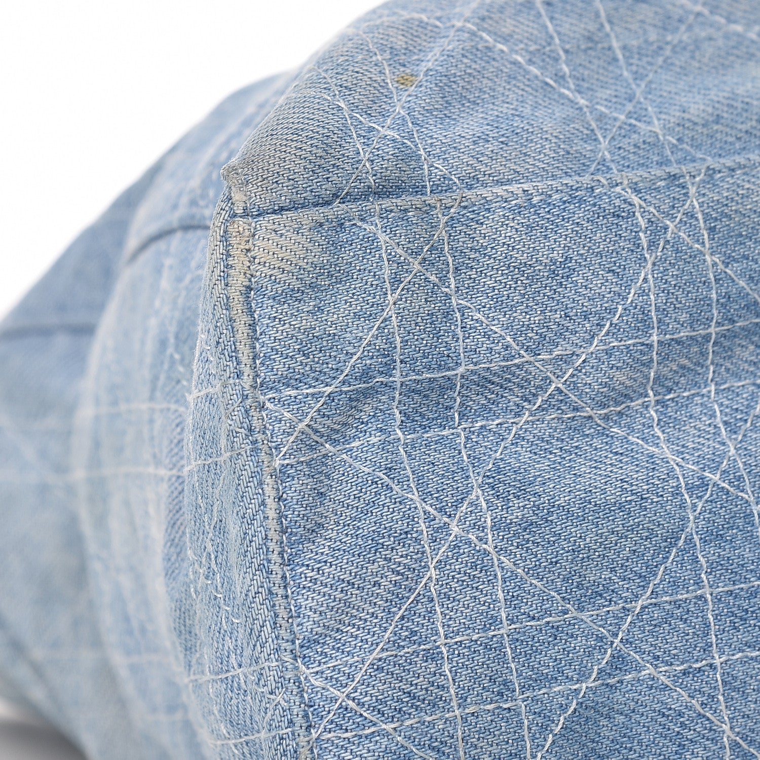 Christian Dior Denim Cannage Large Lady Dior Tote Blue 13 of 17