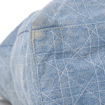 Christian Dior Denim Cannage Large Lady Dior Tote Blue 13 of 17