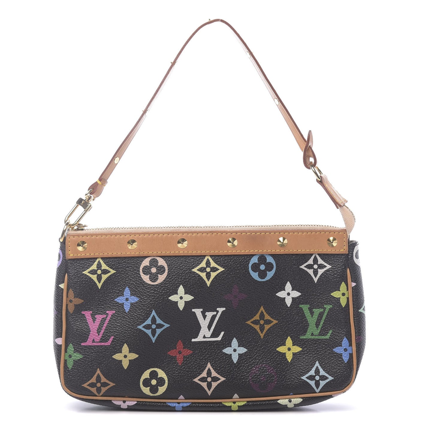 Monogram Multicolor Pochette Accessories Black