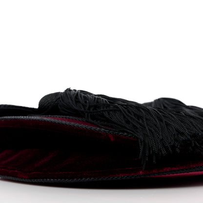 Saint Laurent Velvet Opium 2 Crossbody Bag Bordeaux Black 9 of 10