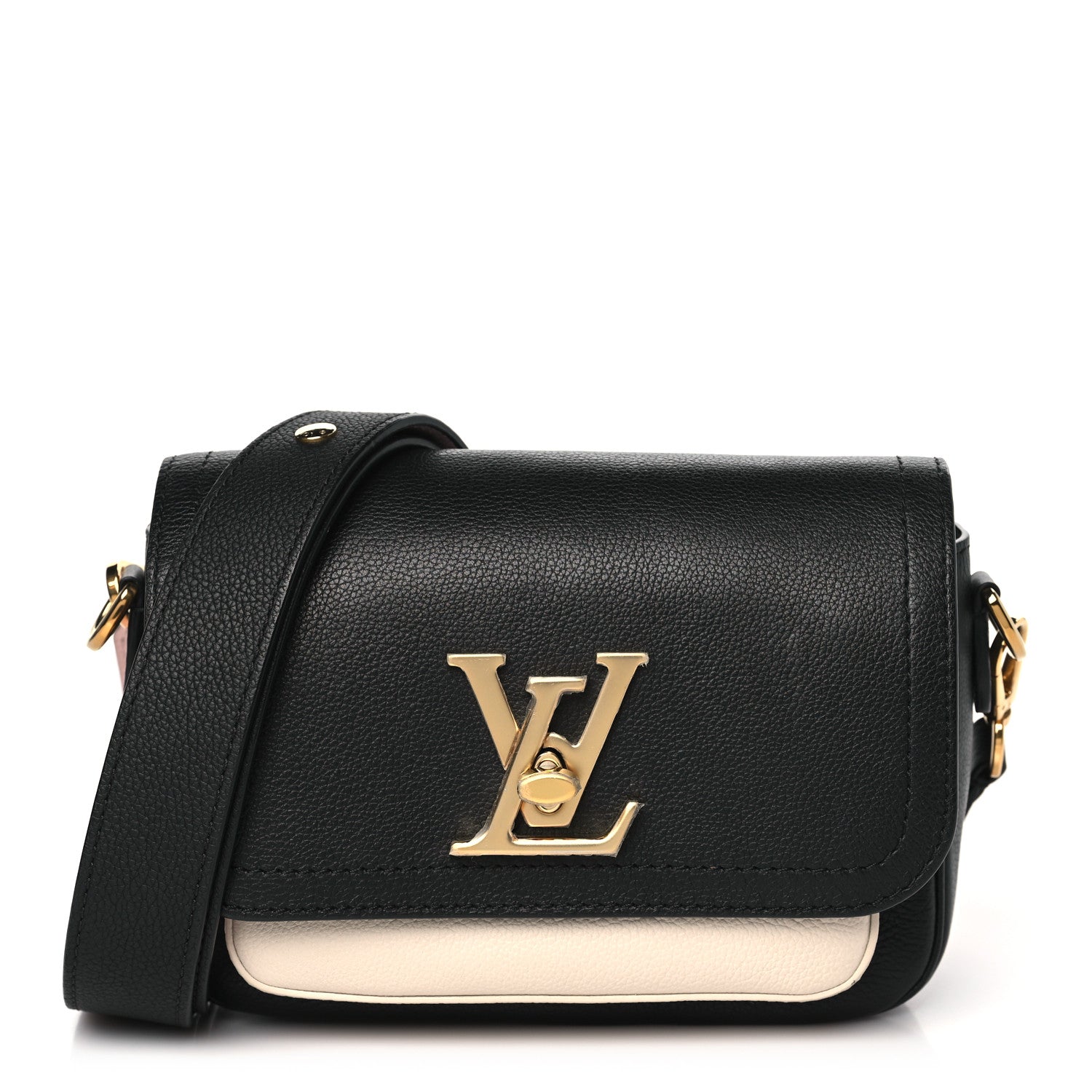 Louis Vuitton Grained Calfskin Lockme Tender Black 1 of 9