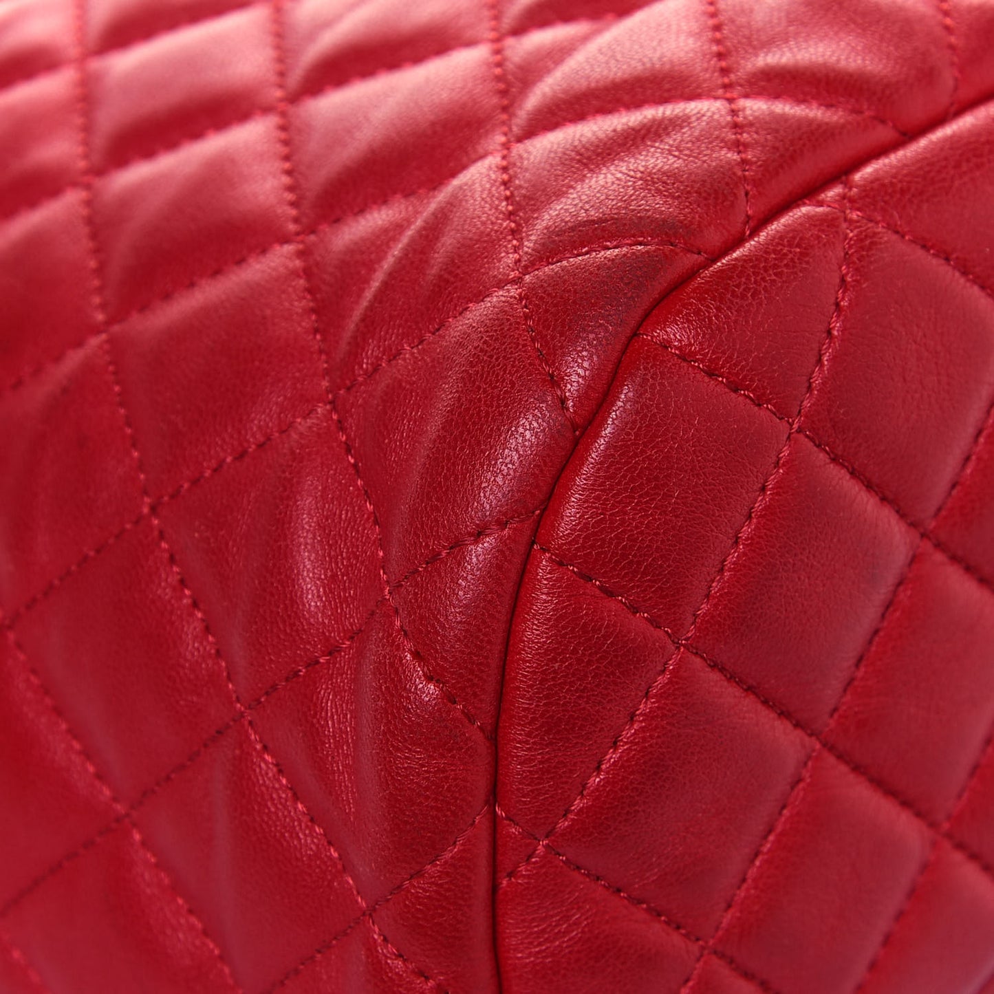 Lambskin Quilted Small Urban Spirit Backpack Red