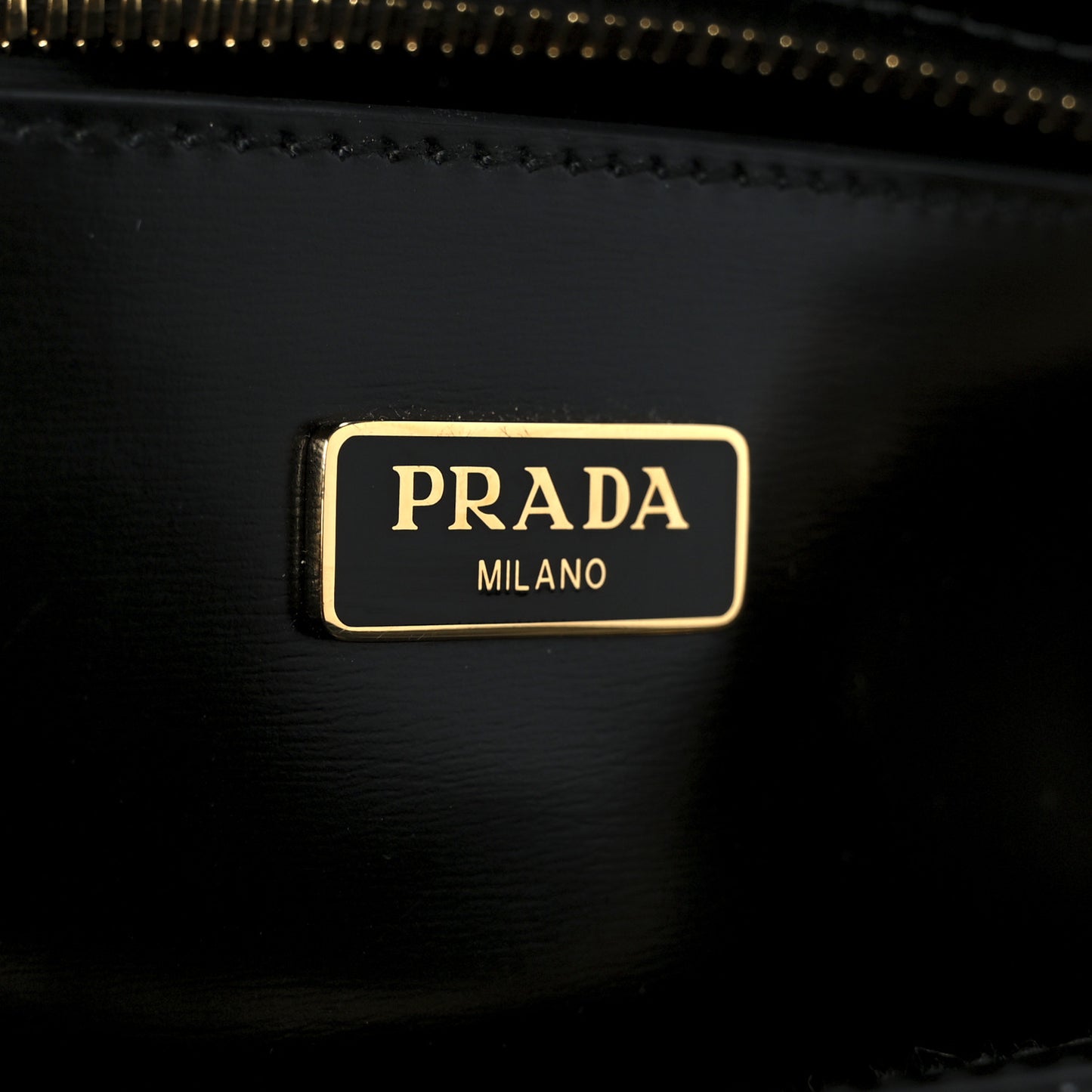 Brushed Calfskin Mini Zippered Crossbody Tote Black