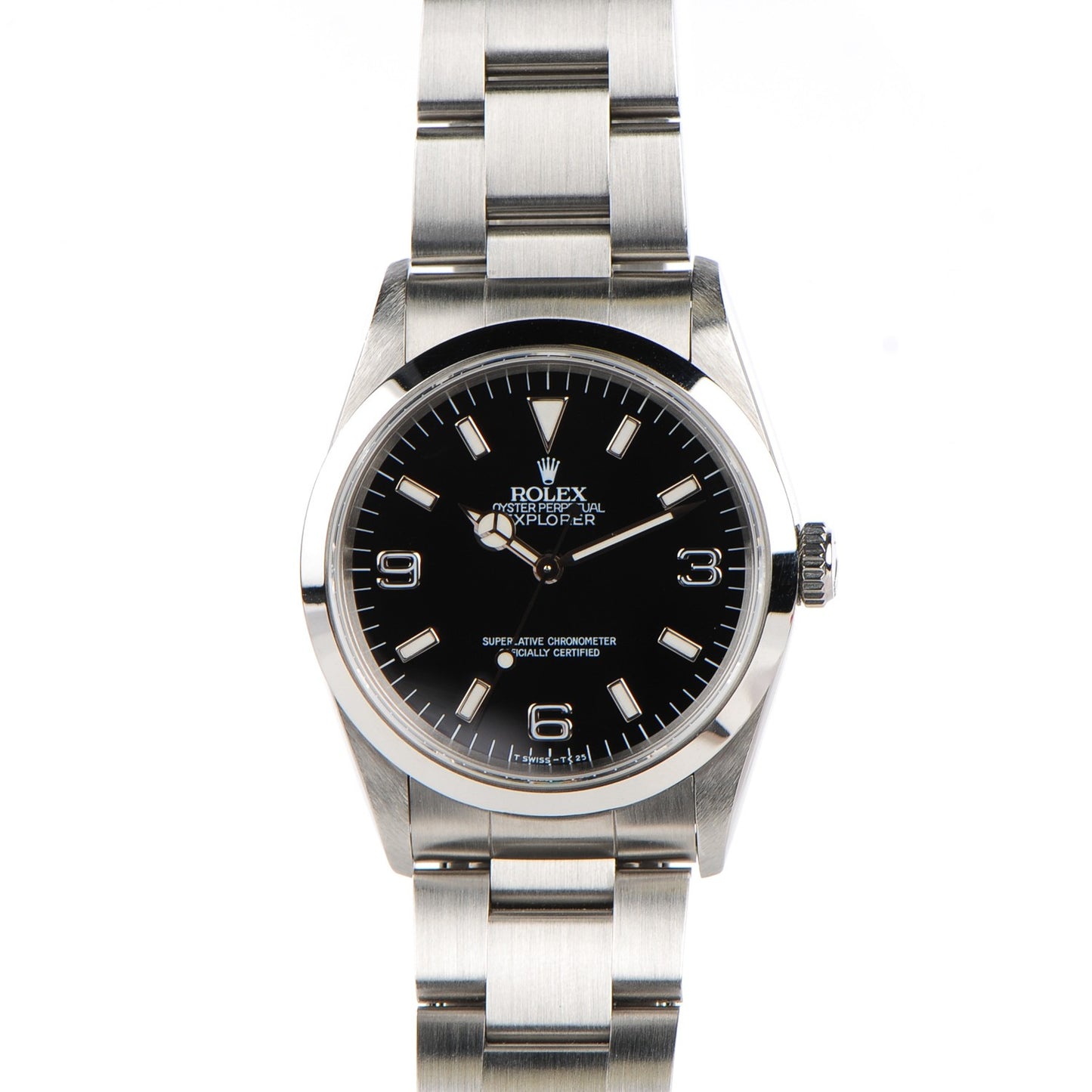 Stainless Steel 36mm Oyster Perpetual Explorer Watch Black 14270