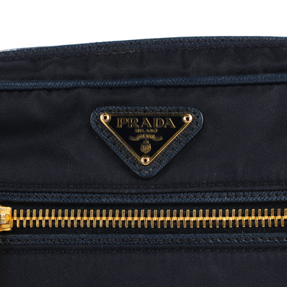 Prada Nylon Tessuto Pochette Saffian Blue 3 of 11