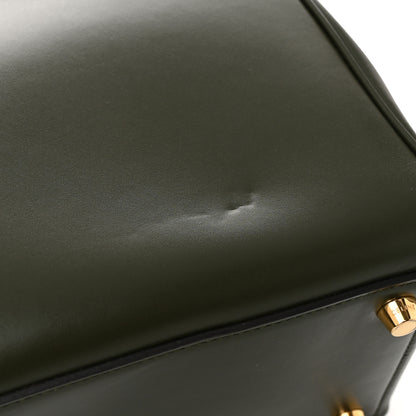 Celine Satinated Calfskin Medium 16 Top Handle Bag Khaki 11 of 12