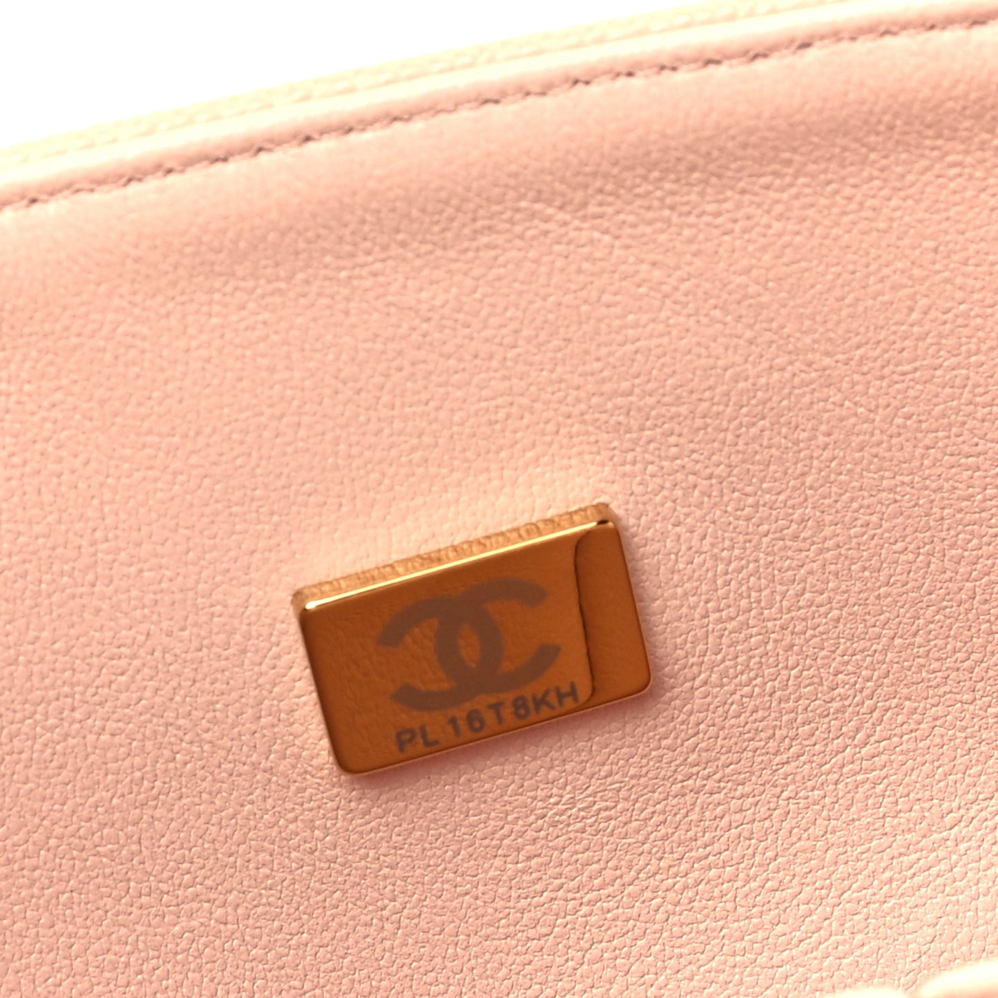 Caviar Quilted Small Double Flap Light Beige