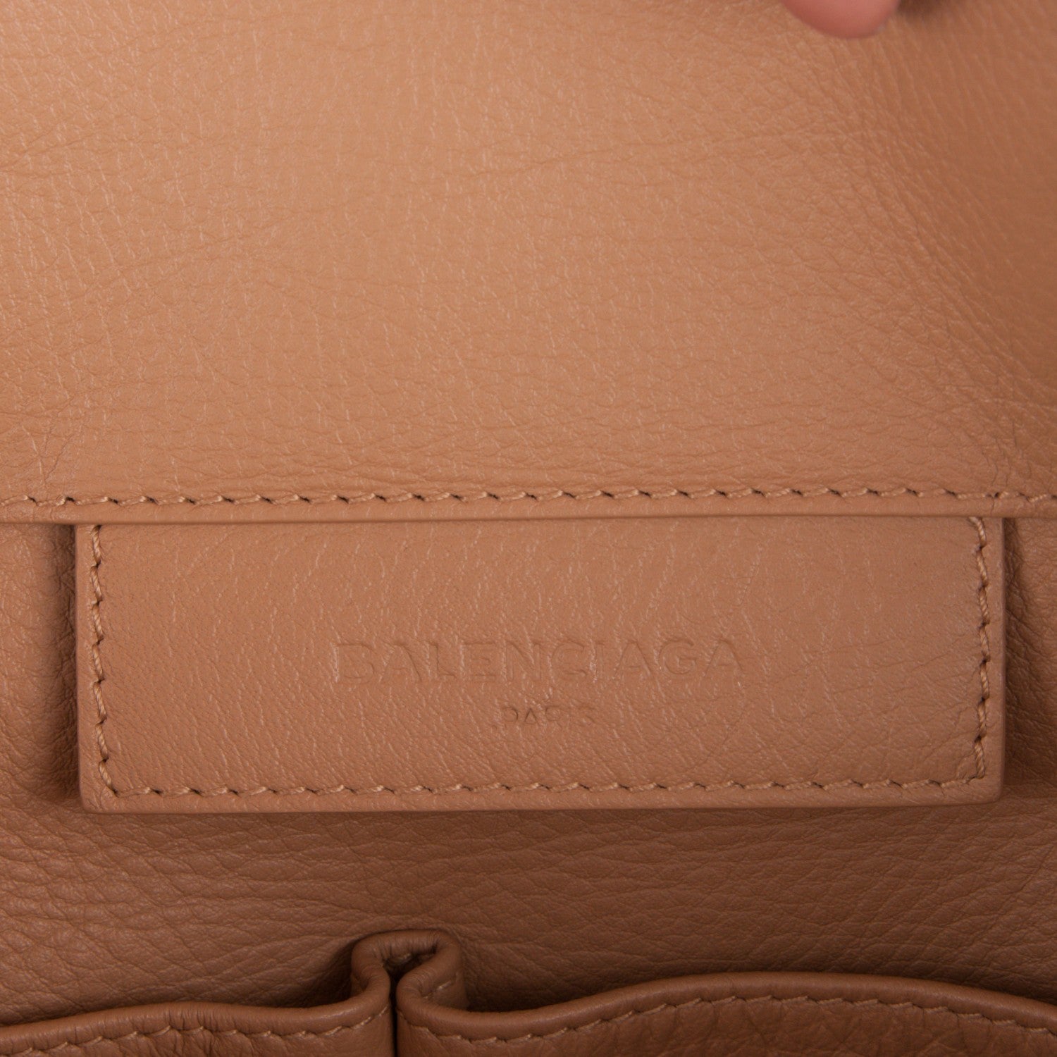 Balenciaga Veau Papier A5 Zip Around Tote Beige Desert 6 of 7