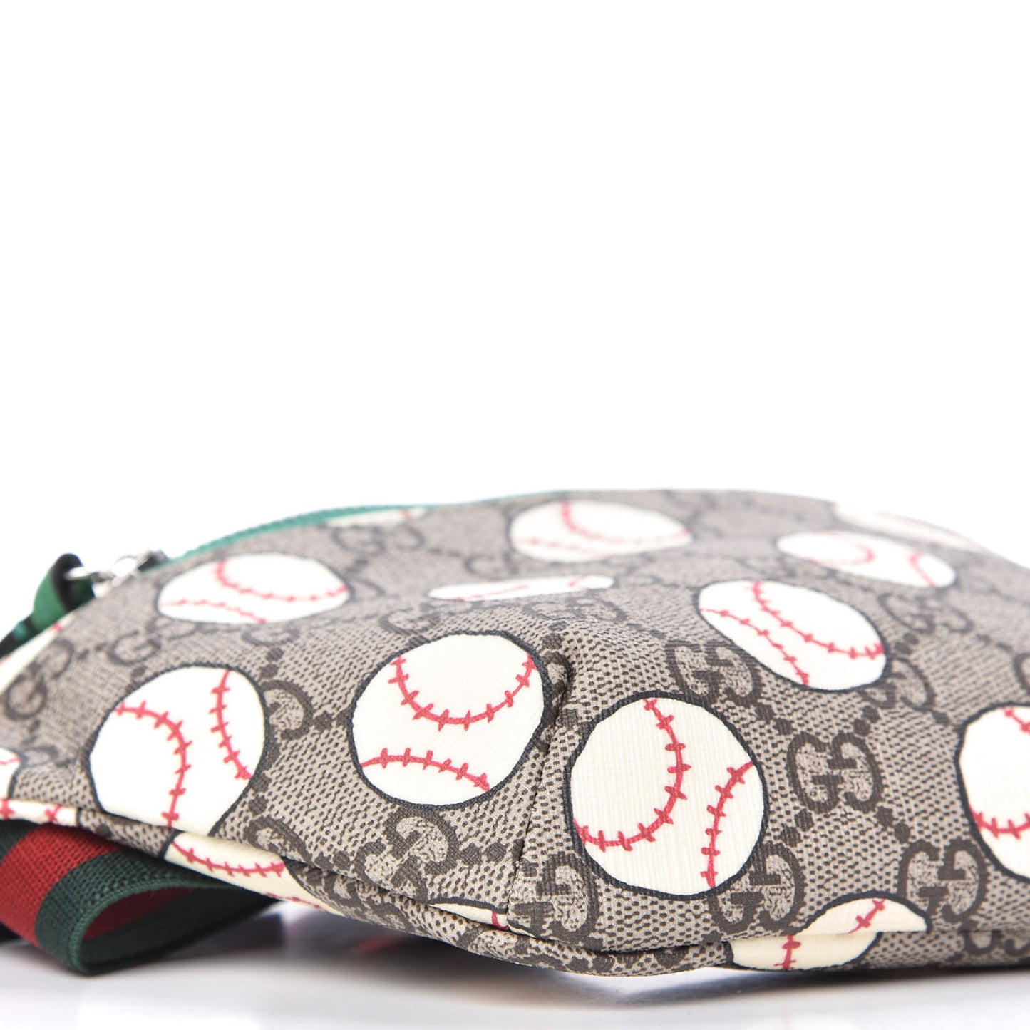 GG Supreme Monogram Baseballs Web Childrens Belt Bag