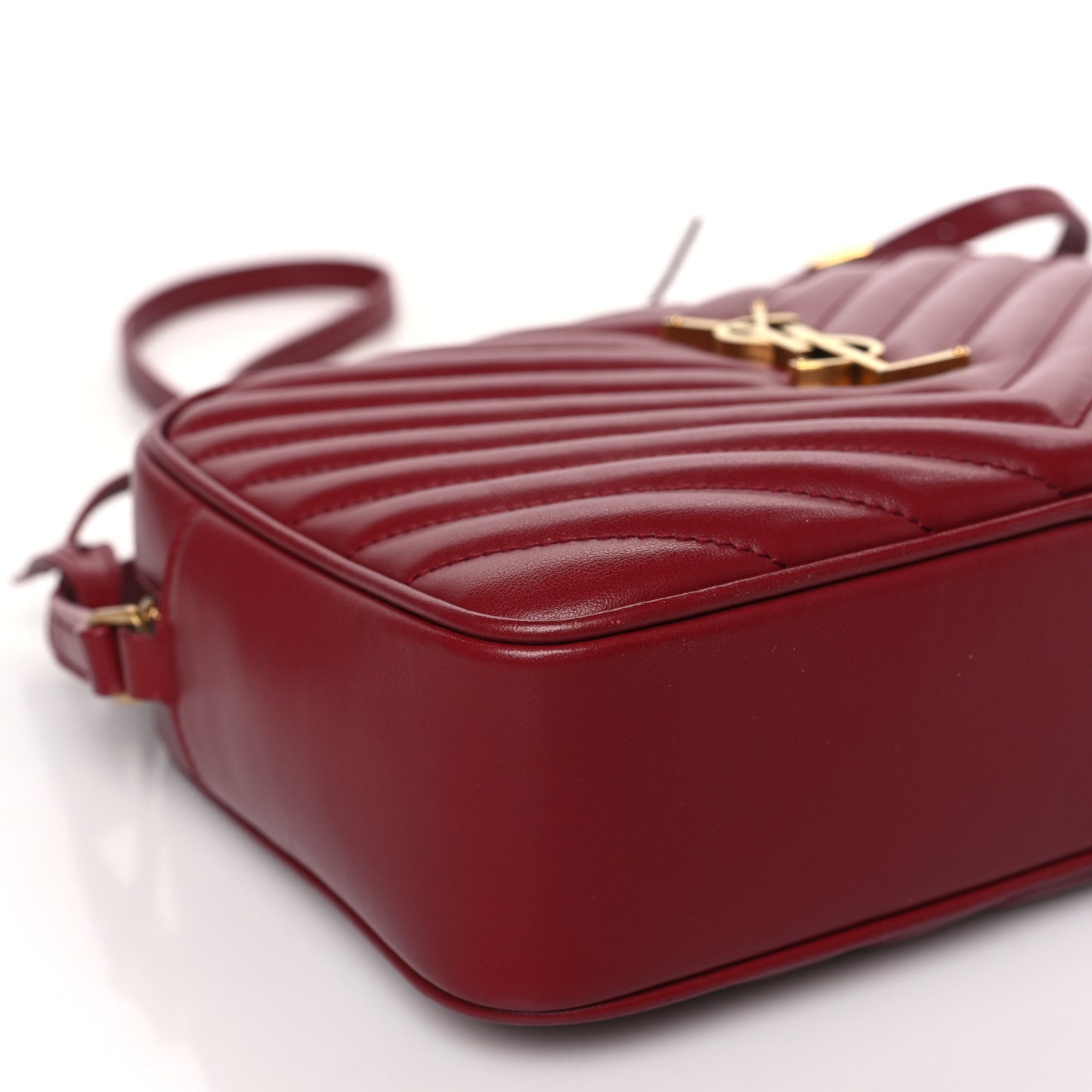 Calfskin Matelasse Monogram Lou Camera Bag Opyum Red