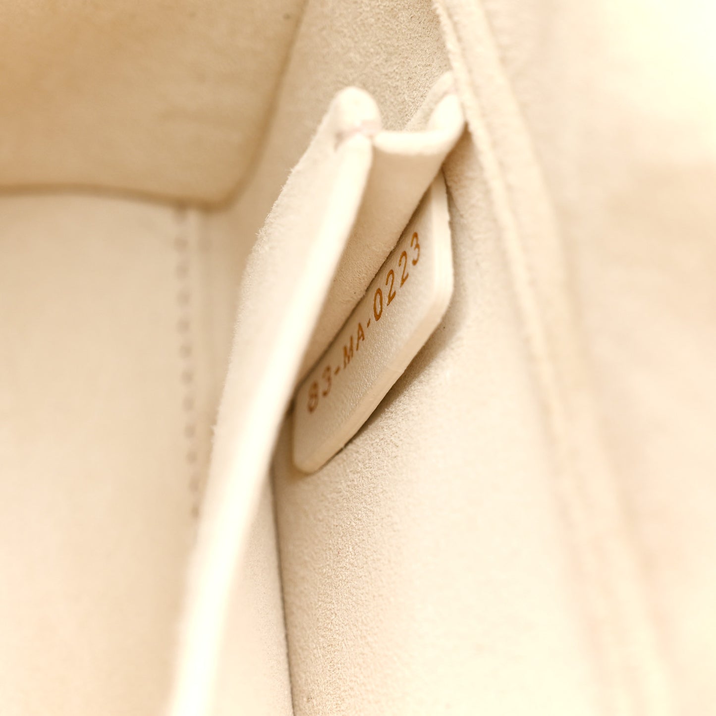 Lambskin Cannage Small Lady D-Joy Latte