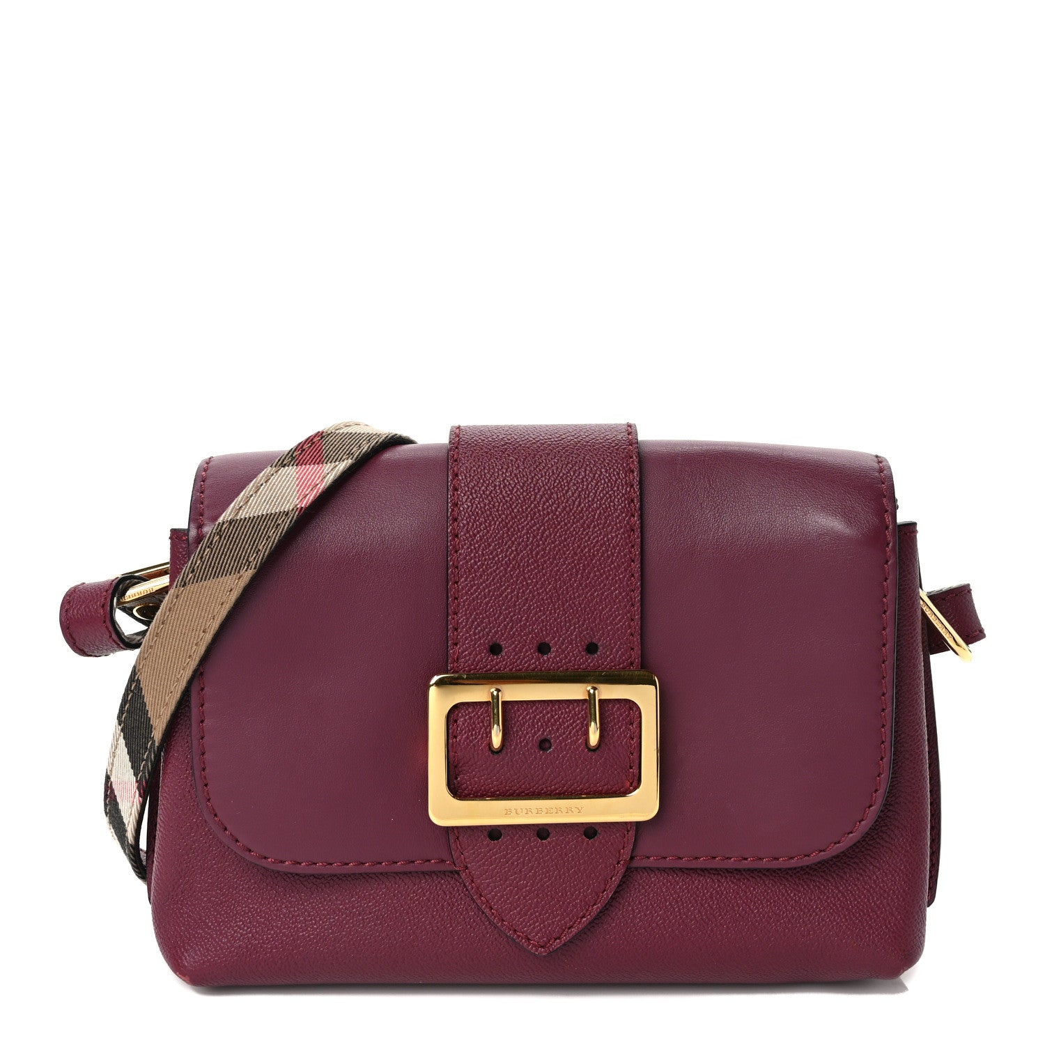 Burberry Soft Grain Calfskin Small Medley Crossbody Dark Plum 1 of 11