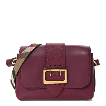 Burberry Soft Grain Calfskin Small Medley Crossbody Dark Plum 1 of 11