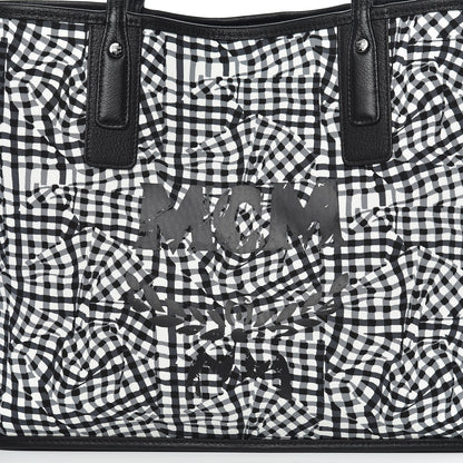 MCM Visetos Medium Liz Reversible Shopper Tote Black 11 of 15