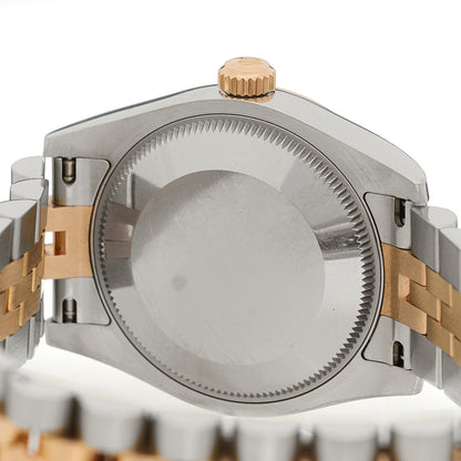 Rolex Stainless Steel 18K Everose Gold Diamond 31mm Oyster Perpetual Datejust Watch Pink 178271 4 of 5