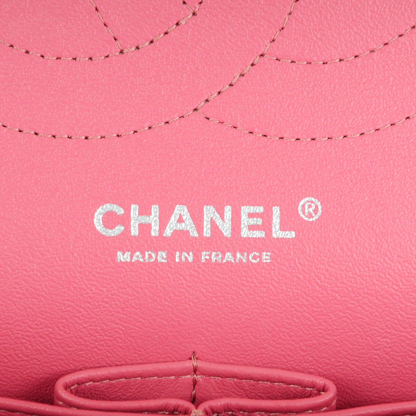 Lambskin Quilted Jumbo Double Flap Pink