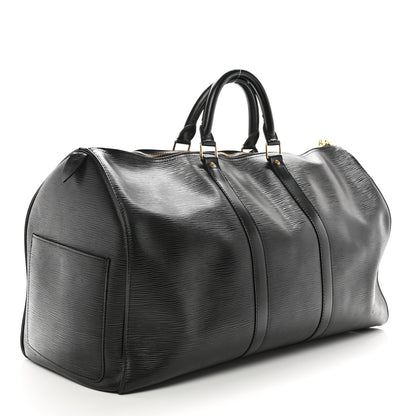 Louis Vuitton Epi Keepall 50 Black 2 of 11