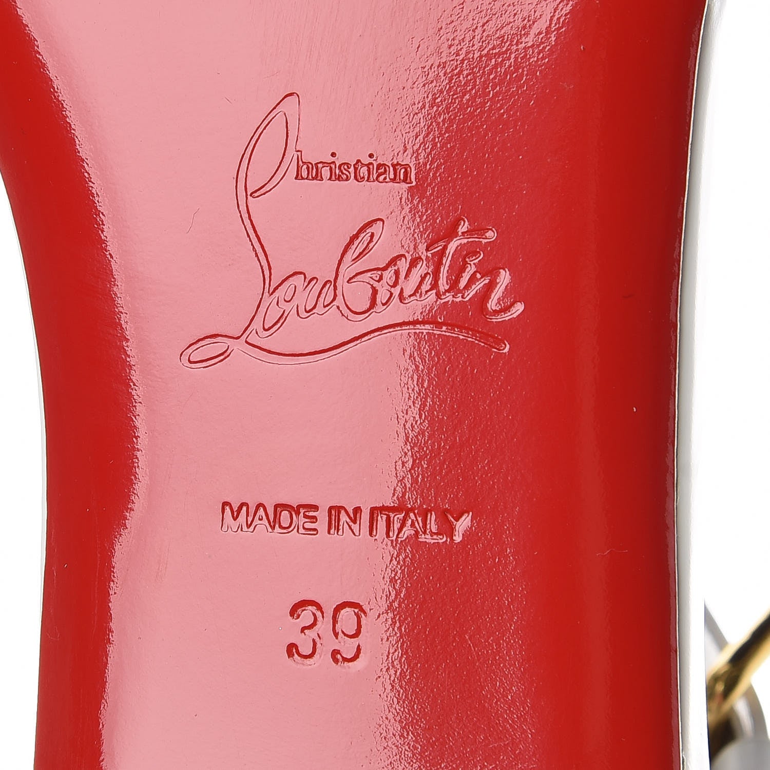 Christian Louboutin Jazz Calf Scubaflat Flat Sandals 39 White 8 of 10