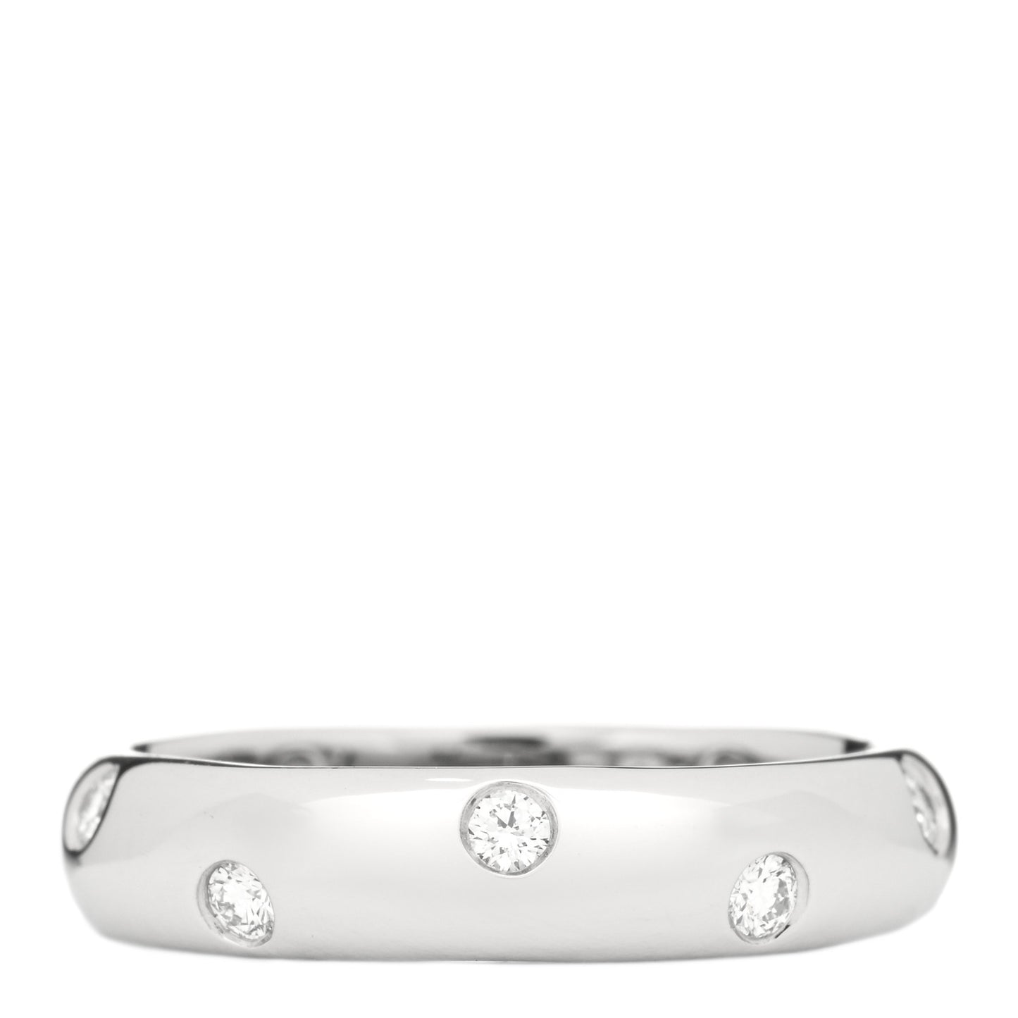 Platinum Diamond 4mm Etoile Band Ring 52 6