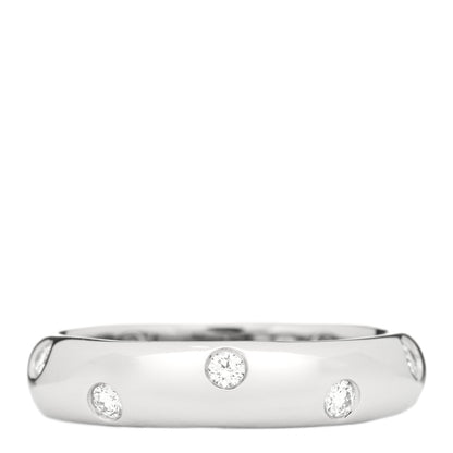 Tiffany Platinum Diamond 4mm Etoile Band Ring 52 6 1 of 3