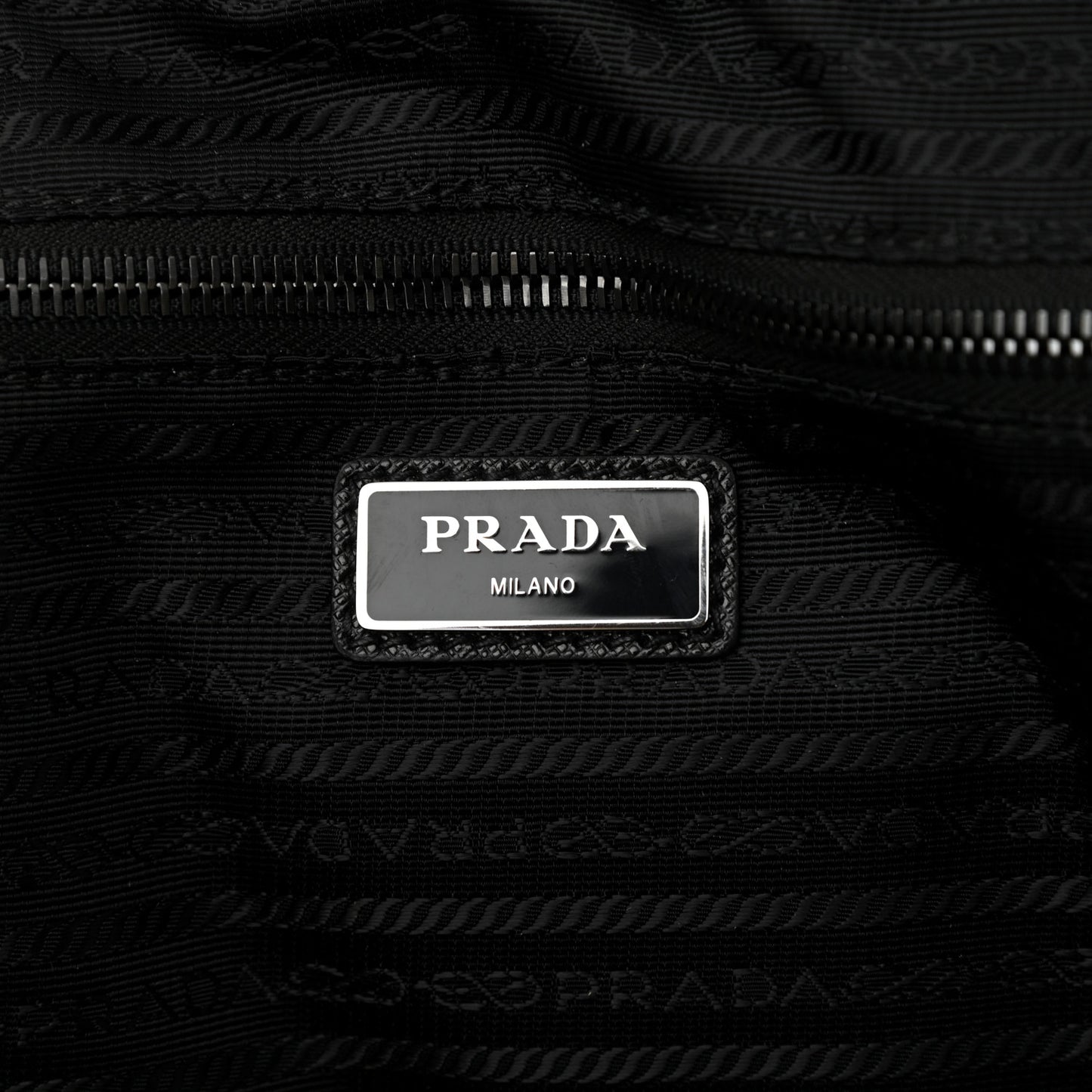 Re-Nylon Saffiano Mens Backpack Black