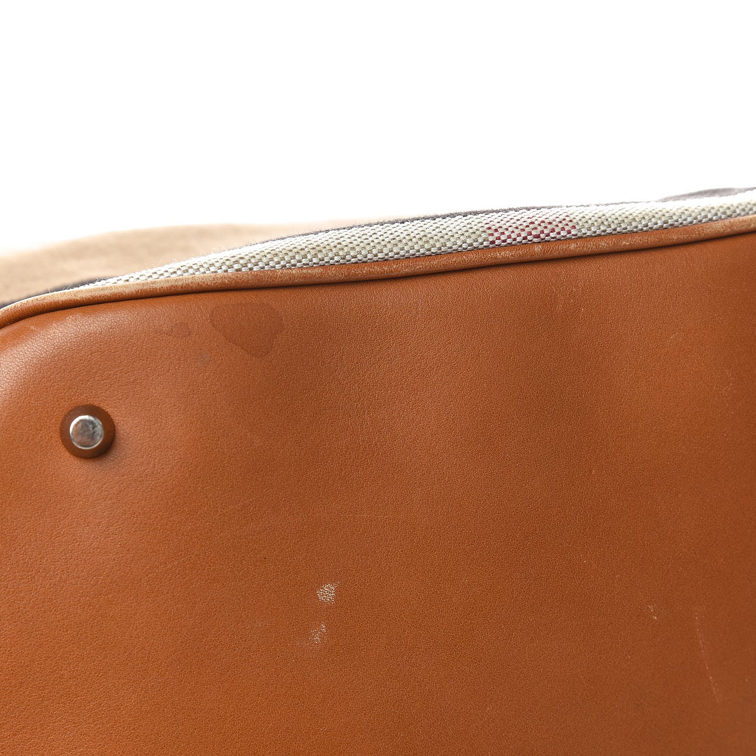 Burberry Canvas Mega Check Medium Ashby Hobo Saddle Brown 8 of 14