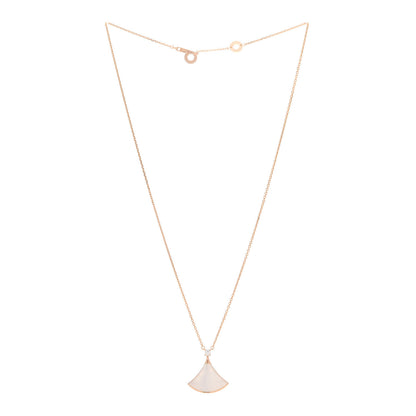 Bulgari 18K Rose Gold Diamond Mother of Pearl Divas' Dream Pendant Necklace 3 of 7
