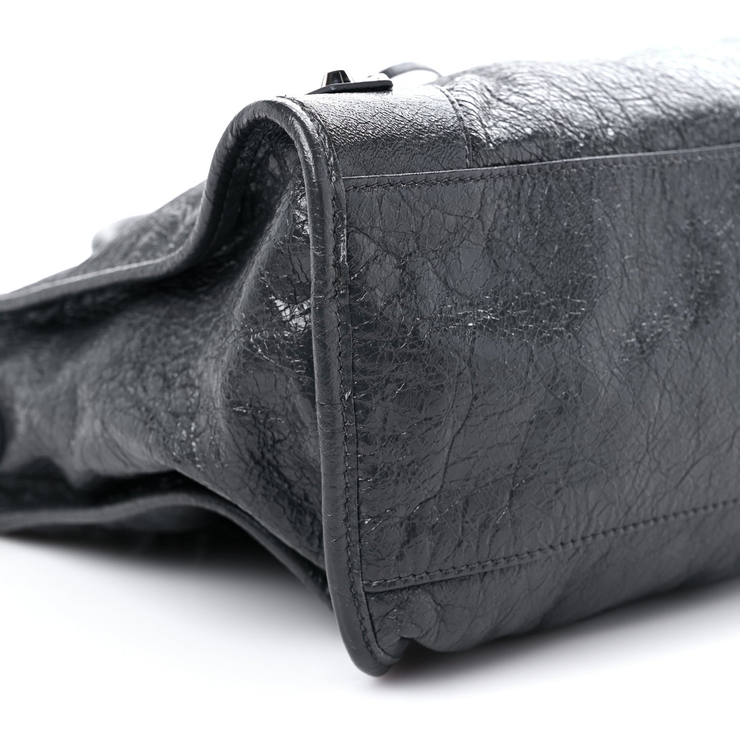 Agneau Classic Silver Hardware City Gris Fossile Anthracite