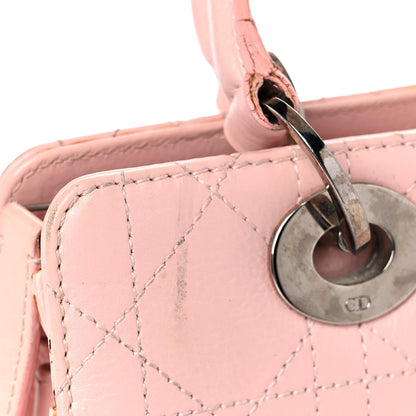 Christian Dior Lambskin Cannage Soft Lady Dior East West Light Pink 37 of 53