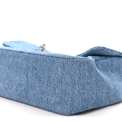 Chanel Denim Small Souplissimo Maxi Flap Blue 10 of 11