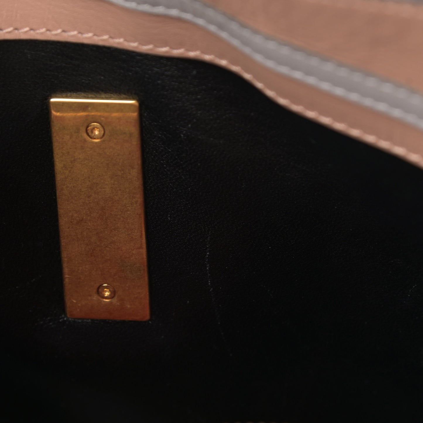 Smooth Calfskin VSling Hobo Bag Camel Rose