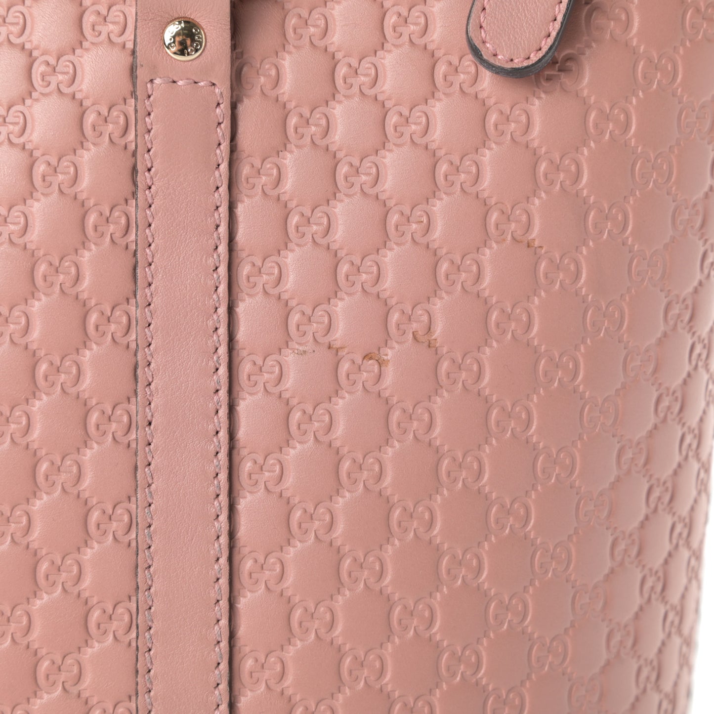 Soft Microguccissima Small Zippered Satchel Soft Pink