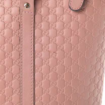 Gucci Soft Microguccissima Small Zippered Satchel Soft Pink 13 of 17