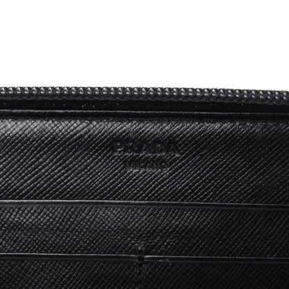 Prada Tessuto Nylon Quilted Zip Around Wallet Black 6 of 23