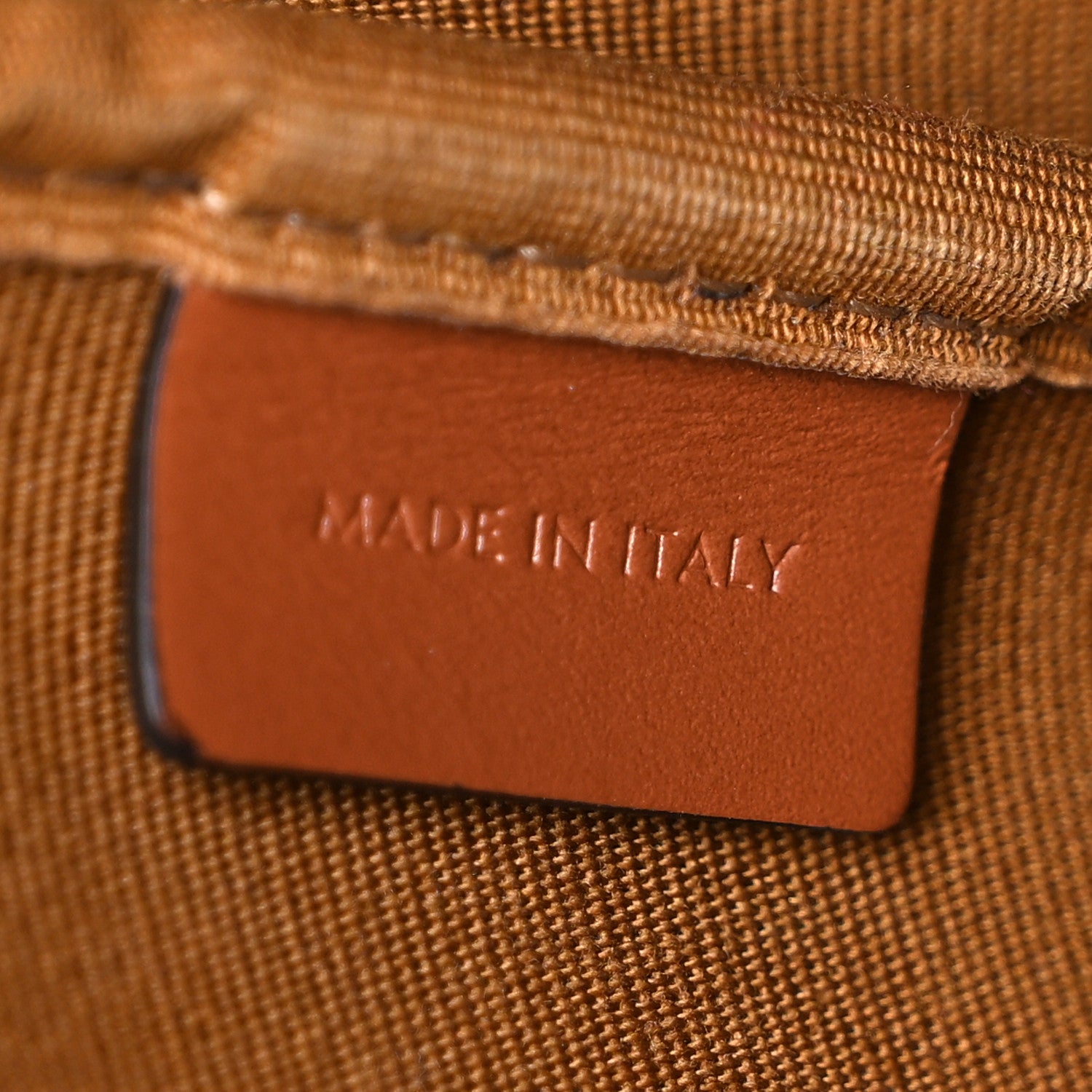 Celine Triomphe Canvas Calfskin Small Bucket Bag Tan 7 of 11