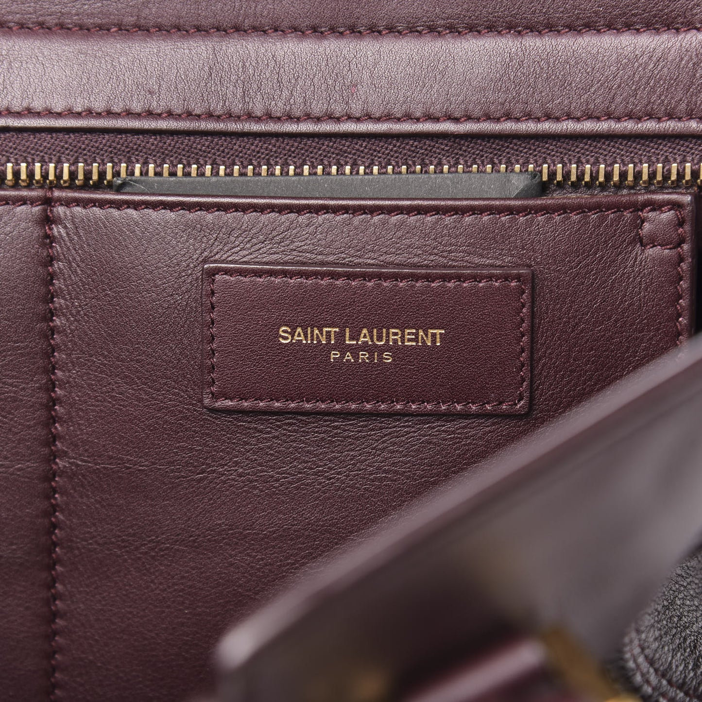Calfskin Small Classic Y Cabas Bordeaux