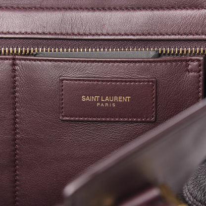 Saint Laurent Calfskin Small Classic Y Cabas Bordeaux 6 of 15
