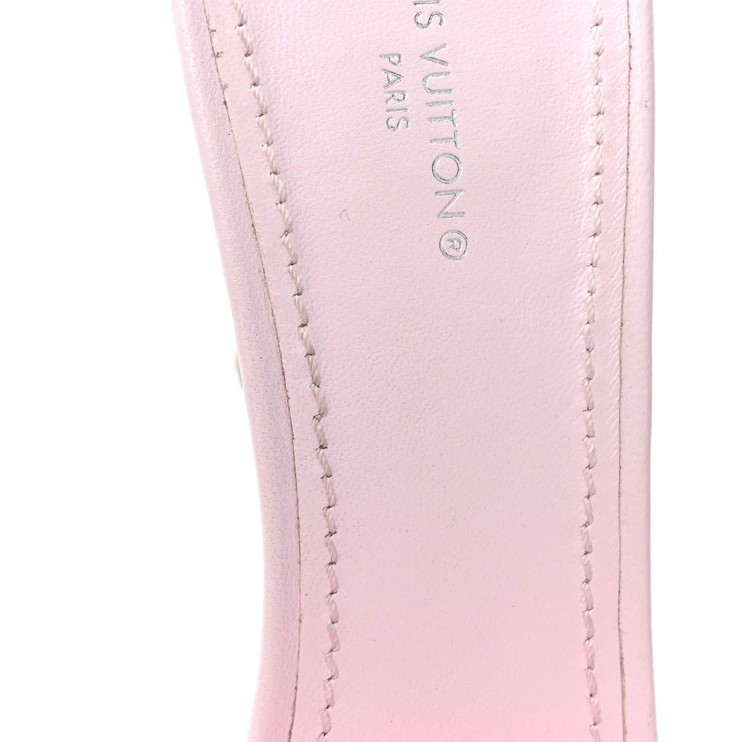 Lambskin Embossed Monogram Revival 95mm Mules 40 Rose Claire