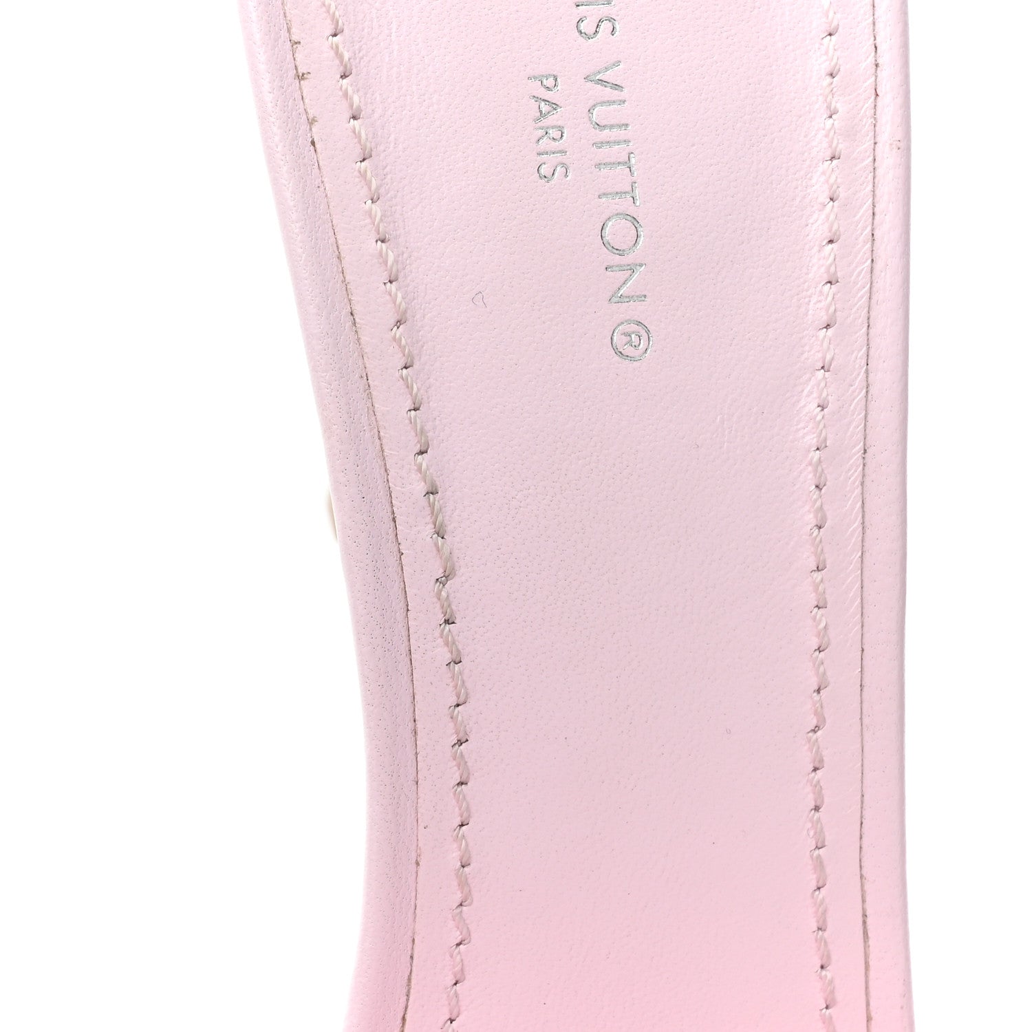 Louis Vuitton Lambskin Embossed Monogram Revival 95mm Mules 40 Rose Claire 9 of 11