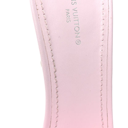 Louis Vuitton Lambskin Embossed Monogram Revival 95mm Mules 40 Rose Claire 9 of 11